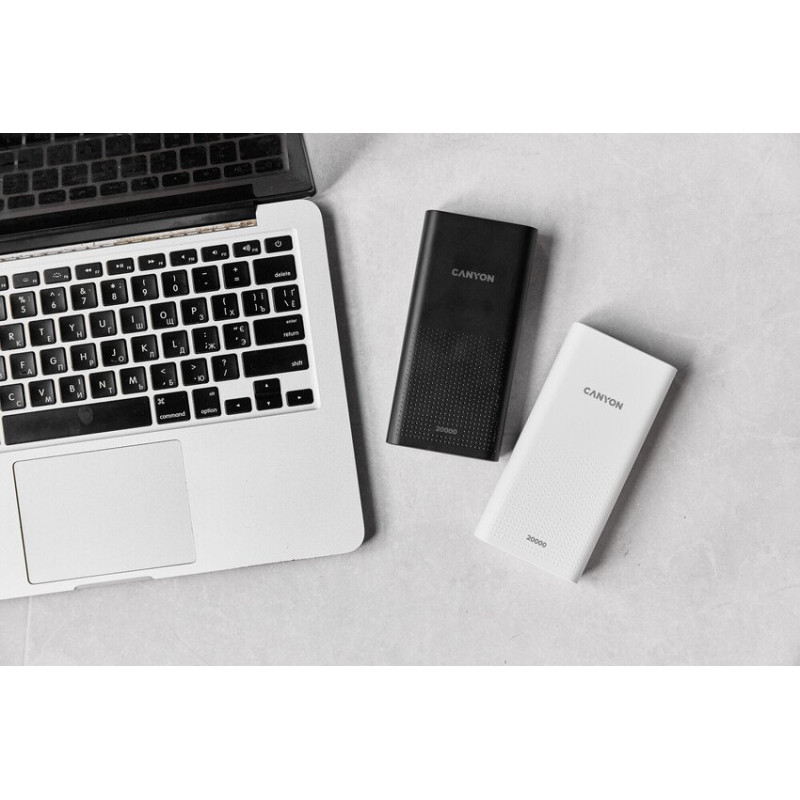 УМБ Canyon 20000mAh, Input 5V/2A, Output 5V/2.1A(Max), Black (CNE-CPB2001B)