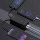 УМБ Dudao K15Pro 20000mAh PD/22.5W, QC, with built-in cables, Black (6977196682430)