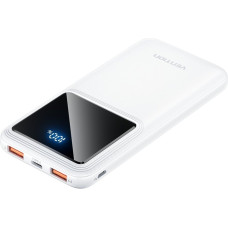 УМБ Vention 10000mAh 22.5W 3A PD, QC/3.0, LED Display, White (FHKW0)