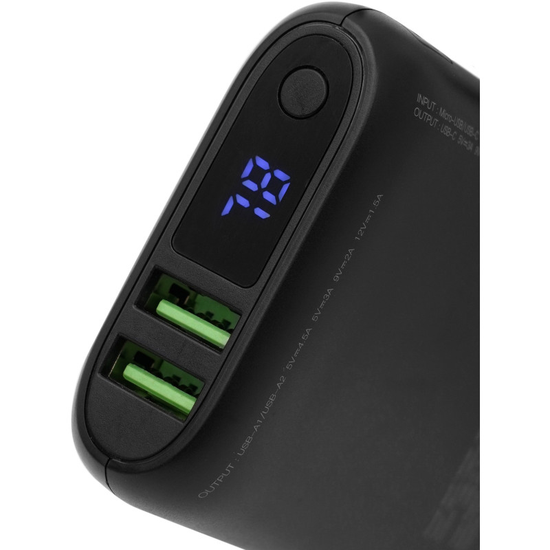 УМБ GEAR 10000mAh, PD/22.5W, black (WP942P)