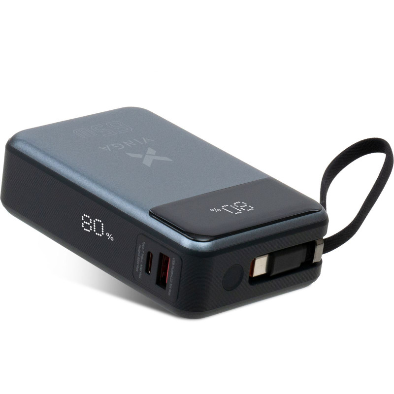 UMB VINGA 20 000 MAH 65W Дисплей USB-C Cable Grey (VPB2065C)