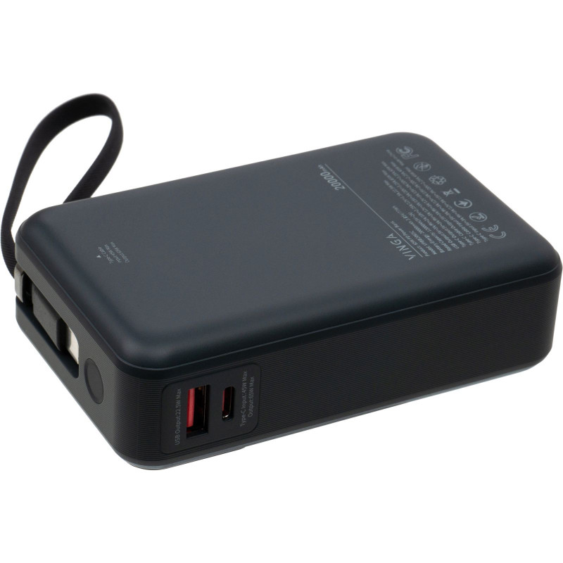 UMB VINGA 20 000 MAH 65W Дисплей USB-C Cable Grey (VPB2065C)