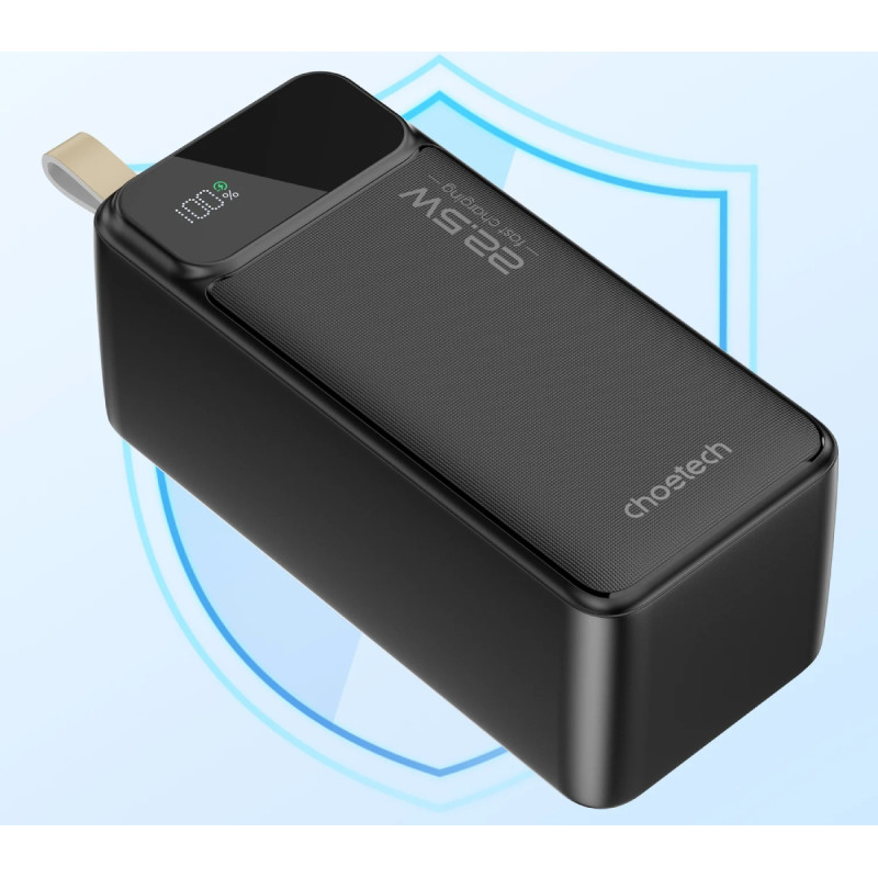 УМБ Choetech 50000mAh 22.5W PD QC3.0 Black (B732)