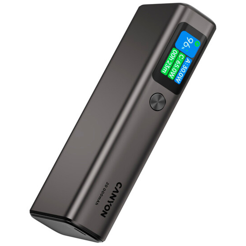 УМБ Canyon 20000mAh OnPower 230 TFT PD/130W Dark Grey (CNS-CPB230DG)