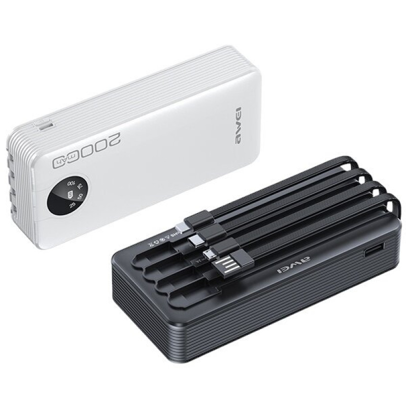УМБ Awei P134K 20000mAh 4  in 1 Black