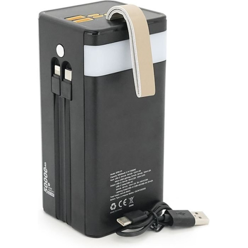 УМБ 7GO 50000mAh PD/22.5 Solar Black (GPW-01 / 45006)