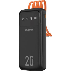 УМБ Dudao K6Pro+ 20000mAh 10W with USB-C/Lightning/MicroUSB/USB-A cables (6977196682393)