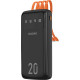 УМБ Dudao K6Pro+ 20000mAh 10W with USB-C/Lightning/MicroUSB/USB-A cables (6977196682393)