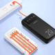 УМБ Dudao K6Pro+ 20000mAh 10W with USB-C/Lightning/MicroUSB/USB-A cables (6977196682393)
