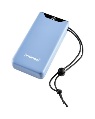 УМБ Intenso F20000 Blue, 20000 mAh, 20 Вт, 1xType-C (PD3.0) / 1xUSB (QC3.0), цифровий LED дисплей (7332055)