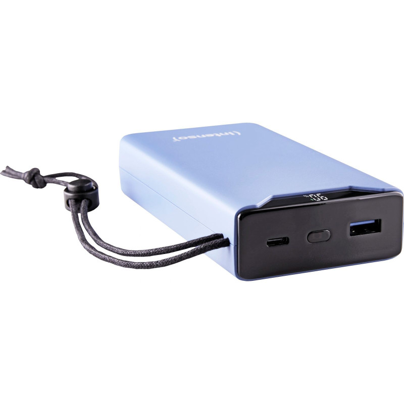 УМБ Intenso F20000 Blue, 20000 mAh, 20 Вт, 1xType-C (PD3.0) / 1xUSB (QC3.0), цифровий LED дисплей (7332055)