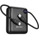 УМБ Sandberg 10000mAh PD/3.1/20W, QC/3.0, USB-C In/Out, 2 cables USB-C (421-26)