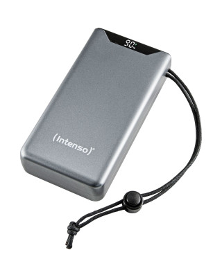 УМБ Intenso F20000 Grey, 20000 mAh, 20 Вт, 1xType-C (PD3.0) / 1xUSB (QC3.0), цифровий LED дисплей (7332054)
