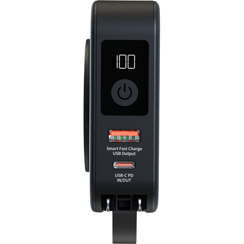 УМБ Energizer Magnetic Wireless 10000mAh 20W PD, AC зарядка, QI/15W, built-in USB-C (QM10001AC)