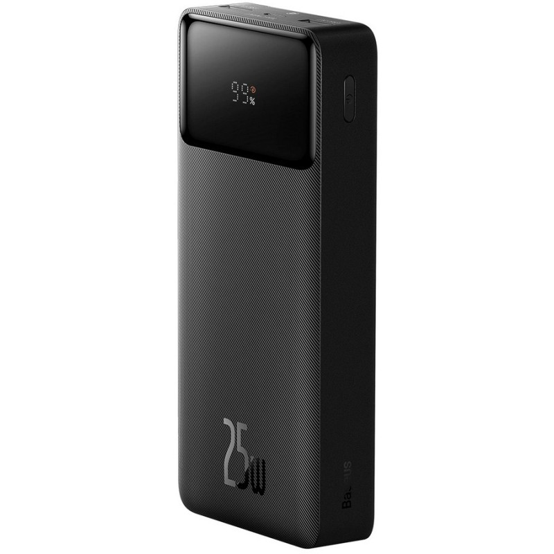 Батарея універсальна Baseus Bipow 20000mAh, PD/25W, QC3.0/USB-C, 2*USB-A/3A(max.), black (PPBD020301)