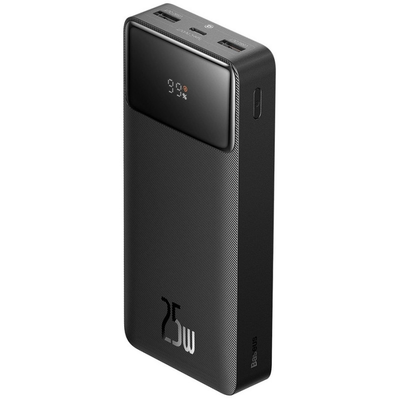 Батарея універсальна Baseus Bipow 20000mAh, PD/25W, QC3.0/USB-C, 2*USB-A/3A(max.), black (PPBD020301)