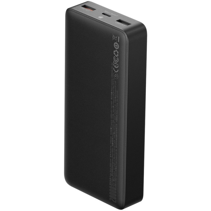 Батарея універсальна Baseus Bipow 20000mAh, PD/25W, QC3.0/USB-C, 2*USB-A/3A(max.), black (PPBD020301)