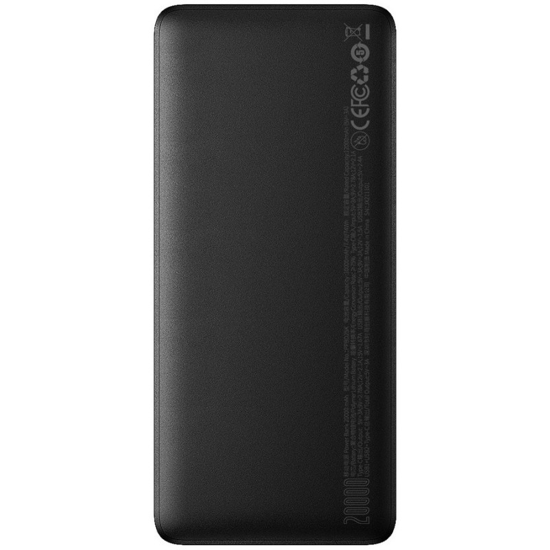 Батарея універсальна Baseus Bipow 20000mAh, PD/25W, QC3.0/USB-C, 2*USB-A/3A(max.), black (PPBD020301)