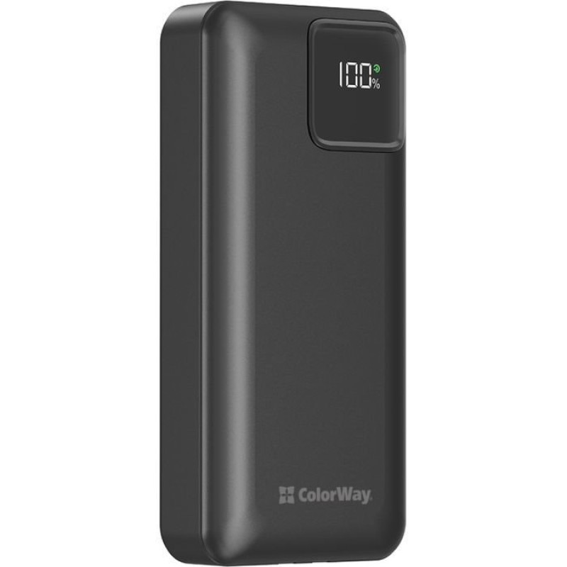 УМБ ColorWay 20 000 mAh Optimal Power PD/22.5W, QC/3.0, Black (CW-PB200LPB5BK-PDD)