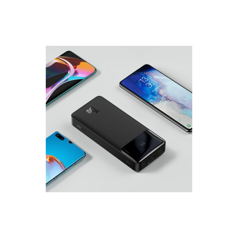 Батарея універсальна Baseus Bipow Digital Display 15W 20000mAh Black (PPDML-J01)