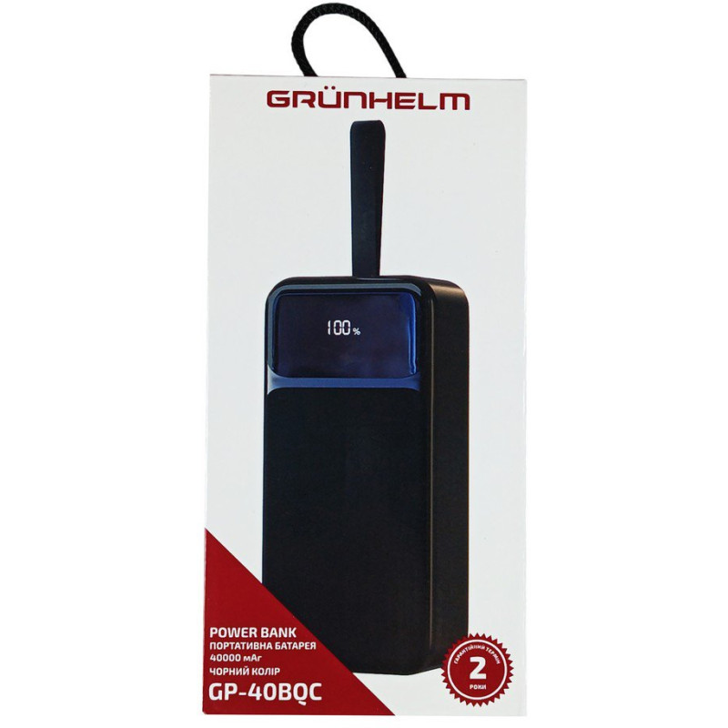 УМБ Grunhelm GP-40BQC 40000mAh 22.5W Black
