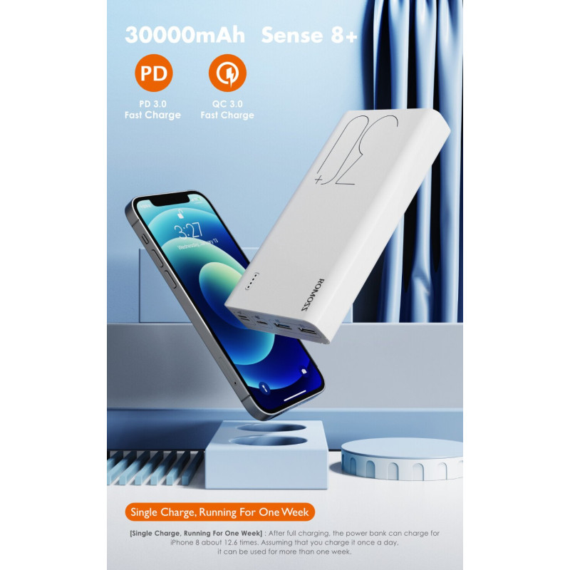 УМБ Romoss 30000mah Sense 8+ (PHP30-401-02)