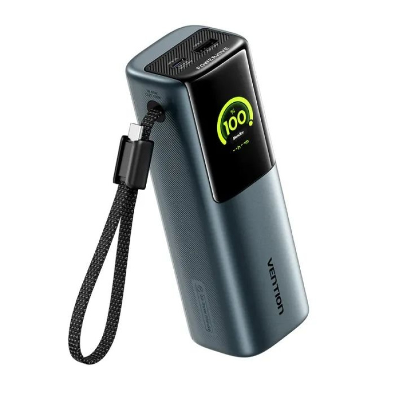УМБ Vention 20000 mAh 165W Gray TFT Display Type (FKFH0)