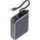 УМБ Sigma X-power SI20A5QLX 20000mAh 45W Built-In USB-C Cable gray