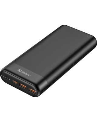 УМБ Sandberg 20000mAh, PD/65W, QC/3.0, Always-ON-Mode, +cable 100W (420-62)