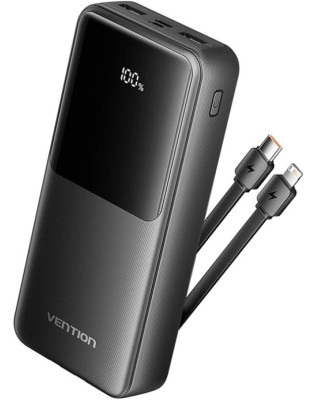 УМБ Vention 20000 mAh 22.5W with Built-in USB-C and Lightning Cables (FHPB0)