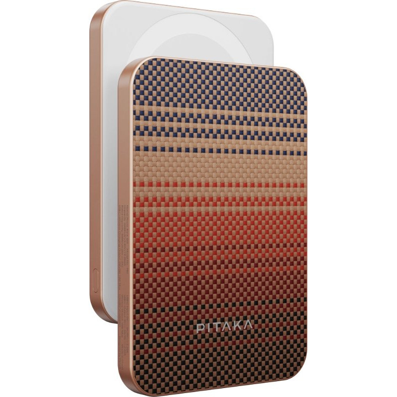 УМБ Pitaka Aramid Fiber Magnetic Qi2 5000mAh 15W Sunset (PBQ2402)