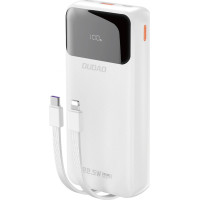 УМБ Dudao K15Pro 20000mAh PD/22.5W, QC, with built-in cables, White (6977196682447)