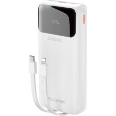 УМБ Dudao K15Pro 20000mAh PD/22.5W, QC, with built-in cables, White (6977196682447)