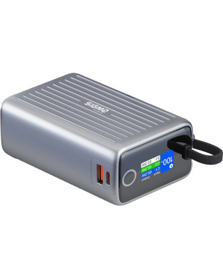 УМБ Sigma X-power SI25A5QLX 25000mAh 100W Built-In USB-C Cable gray