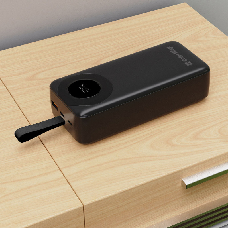 УМБ ColorWay 30000 mAh EnergyPlus Black (CW-PB300LPB4BK-PDD)