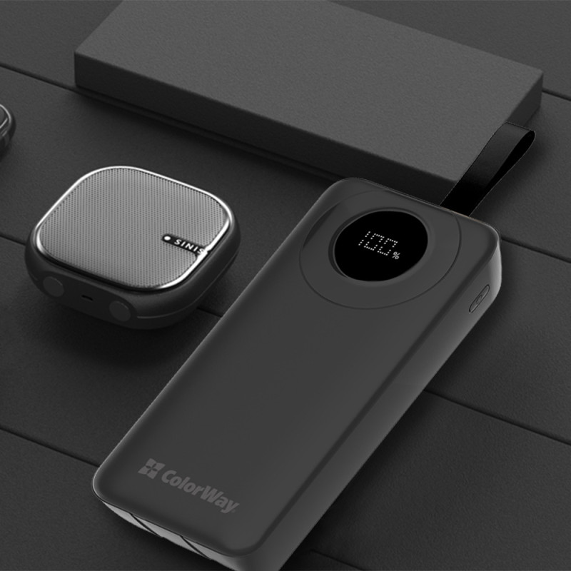 УМБ ColorWay 30000 mAh EnergyPlus Black (CW-PB300LPB4BK-PDD)