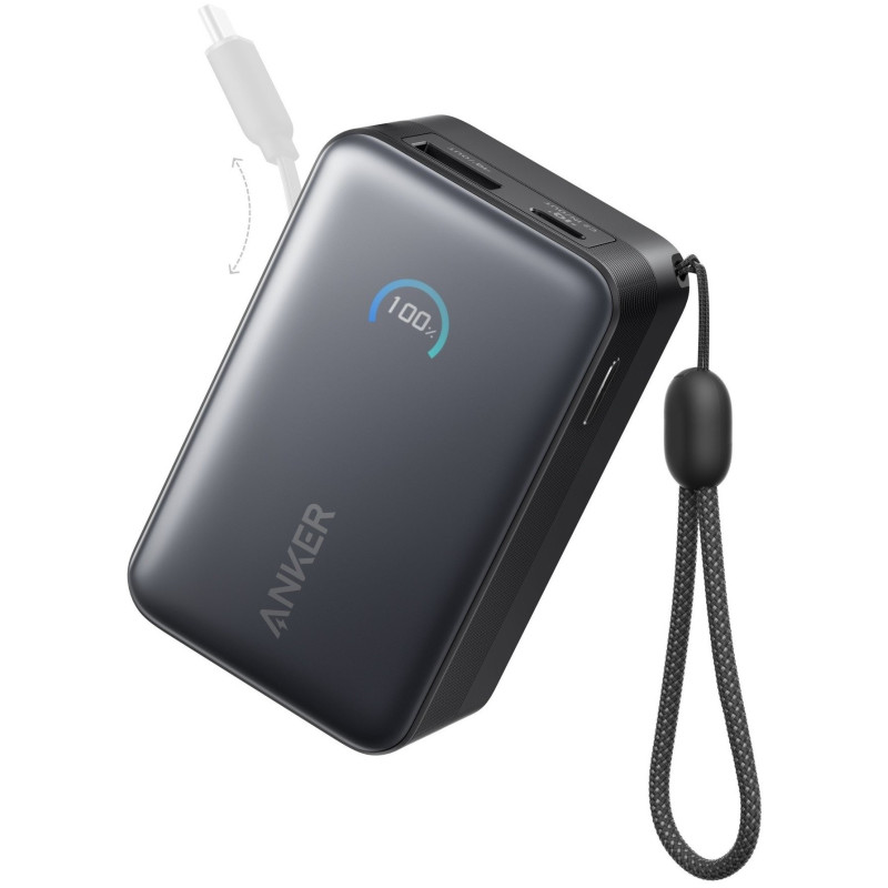 УМБ ANKER Nano 10000 mAh 45W USB-C Cable Black (A1638H11)