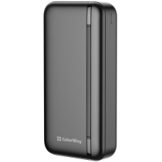 УМБ ColorWay 20000mAh 22.5W USB+USB-C Black (CW-PB200LPB4BK-PD)