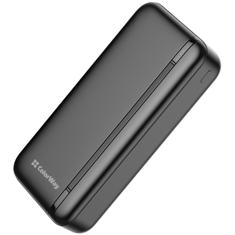 УМБ ColorWay 20000mAh 22.5W USB+USB-C Black (CW-PB200LPB4BK-PD)