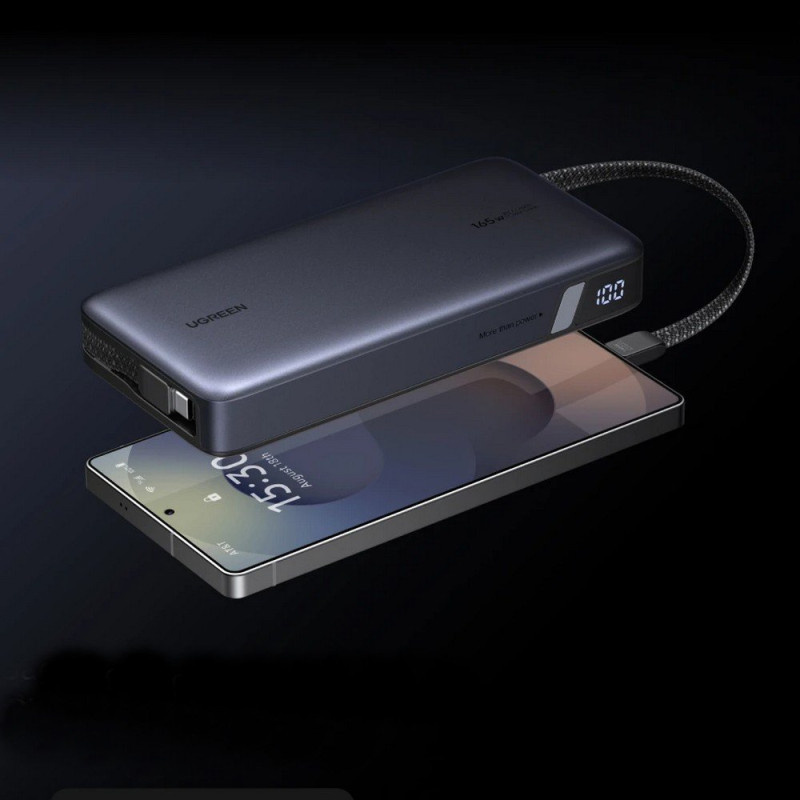 УМБ Ugreen 25000mAh 165W DualCable (PB552 55995B)