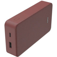 УМБ Hama 20000mAh, 15W/5V/3A, USB-C, USB-A, red (00201717)