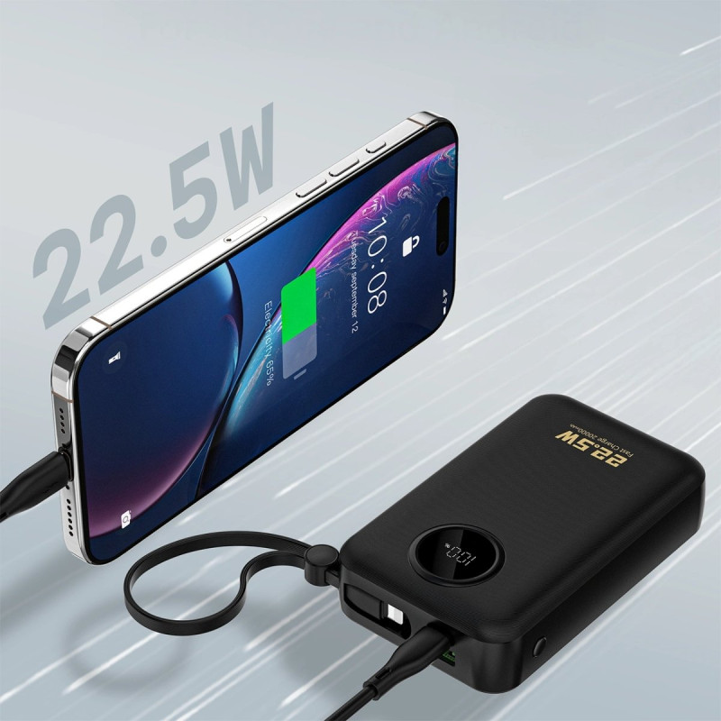 УМБ Dudao K14+ 20000mAh 22.5W Black (6977196680016)