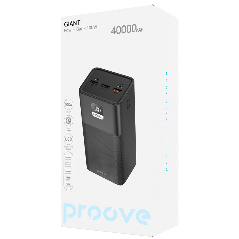 UMB PROOVE GIANT 40000MAH 100 Вт Чорний (PBGI99320001)