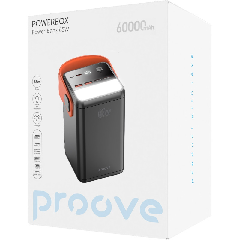 UMB Prove Powerbox 65W 60000MAH Чорний (PBPB65412201)