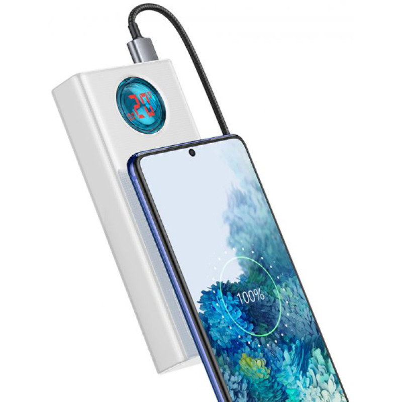 УМБ Baseus Amblight 30000mAh 65W, 6A, QC3.0, PD3.0, кабель Type-C/100W (PPLG-A02)