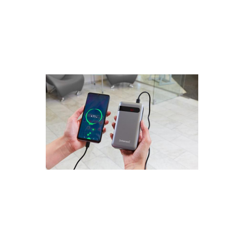 Батарея універсальна Intenso PD10000 10000mAh QC 3.0 microUSB, USB-A, USB Type-C (7332330)