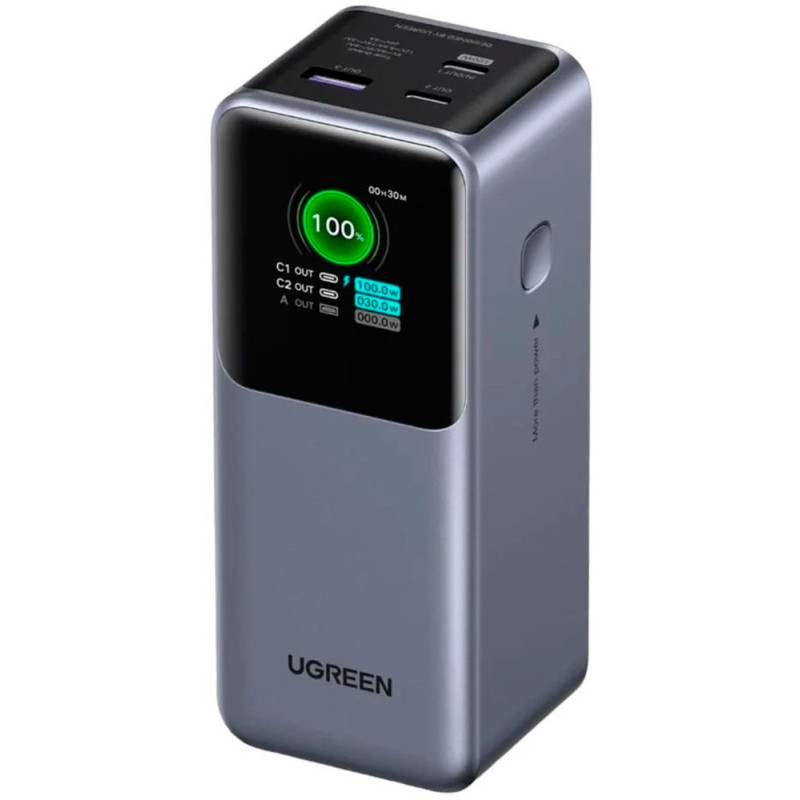 УМБ Ugreen 20000 mAh 130W Fast Charging Space gray (U_35524B)