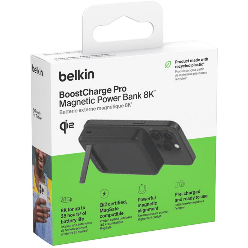 УМБ Belkin 8000мАч MagSafe Qi2 BK (BPD007BTBK)