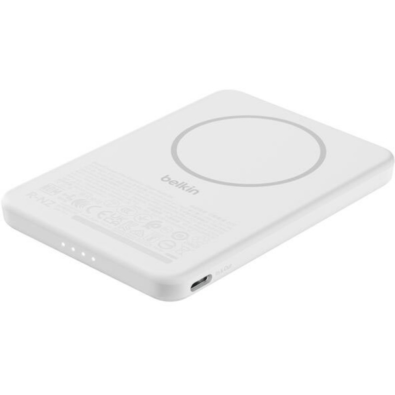 УМБ Belkin BoostCharge Slim Magnetic 5000mAh 15W White (BPD010HQWH)