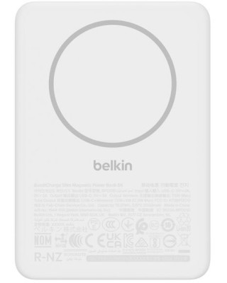 УМБ Belkin BoostCharge Slim Magnetic 5000mAh 15W White (BPD010HQWH)